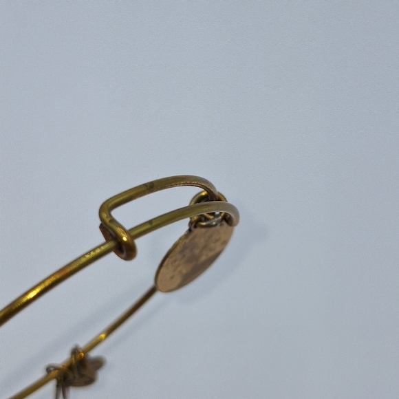 Alex and Ani Rafaelian Gold Finish "E" Bangle - Picture 7 of 9